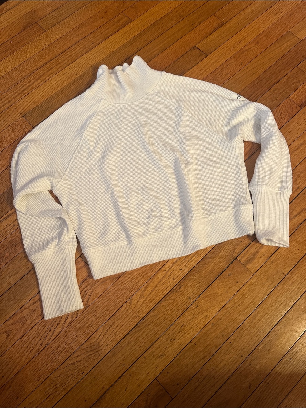 Alo Waffle Weekend Escape Mock Neck Long Sleeve